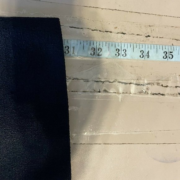 NWT PERIWINKLE TEXTURED NAVY BLUE PULL-ON ELASTIC WAIST PANTS 16 - Picture 6 of 8